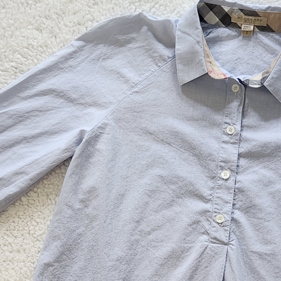 Burberry Britt Womens Long Sleeve Shirt Turn Back Burberry Chek Cuff Detail. - Picture 11 of 14